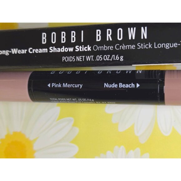 BOBBI BROWN Dual Ended Long Wear Cream Shadow Stick Pink Mercury/Nude Beach - Picture 11 of 12
